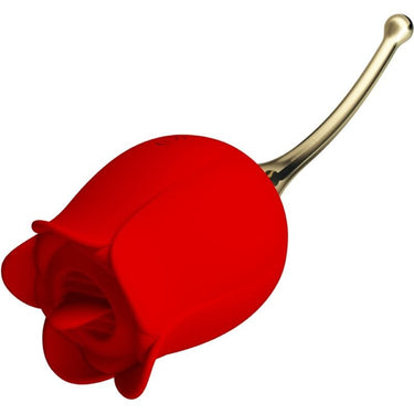 Vibratore a Forma di Rosa con 12 Vibrazioni per Piacere Intimo